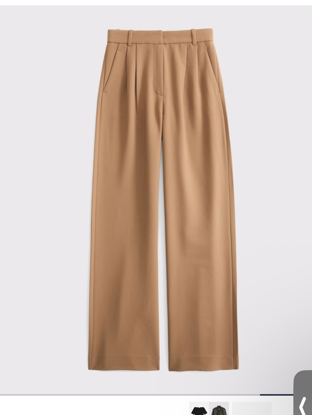 NEW A&F Tailored Wide Leg Pant - Picture 11 of 12